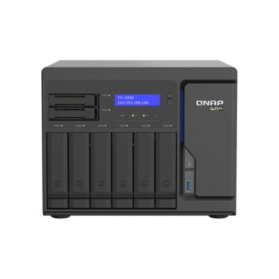 for EL günstig Kaufen-QNAP TS-h886-D1602-8G NAS System 8-Bay. QNAP TS-h886-D1602-8G NAS System 8-Bay <![CDATA[• 3,2 GHz Intel Xeon D1602 4-Kern-Prozessor • 8GB DDR4 ECC RAM • 8x 2,5