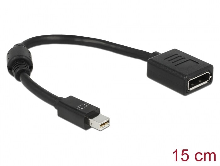 DeLOCK 65554 Adapter mini DisplayPort 1.2 Stecker 4K auf Displayport-Buchse