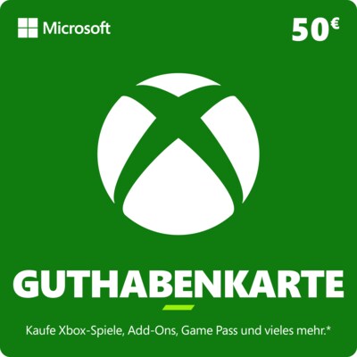 Guthaben günstig Kaufen-Xbox Guthabenkarte 50 EUR. Xbox Guthabenkarte 50 EUR <![CDATA[• Anbieter/Vertragspartner: Microsoft / Xbox • Guthaben/UVP: 50EUR • Produktart: Digitaler Code per E-Mail • Code nur in Deutschland einlösbar]]>. 