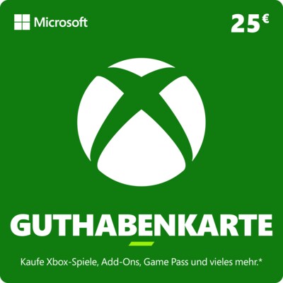Micro V günstig Kaufen-Xbox Guthabenkarte 25 EUR. Xbox Guthabenkarte 25 EUR <![CDATA[• Anbieter/Vertragspartner: Microsoft / Xbox • Guthaben/UVP: 25EUR • Produktart: Digitaler Code per E-Mail • Code nur in Deutschland einlösbar]]>. 