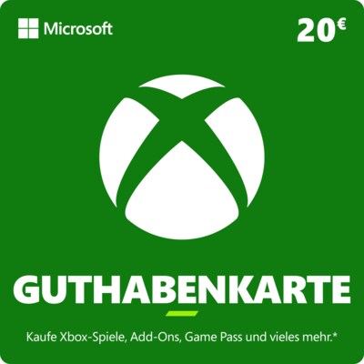 CD R günstig Kaufen-Xbox Guthabenkarte 20 EUR DE. Xbox Guthabenkarte 20 EUR DE <![CDATA[• Anbieter/Vertragspartner: Microsoft / Xbox • Guthaben/UVP: 20EUR • Produktart: Digitaler Code per E-Mail • Code nur in Deutschland einlösbar]]>. 