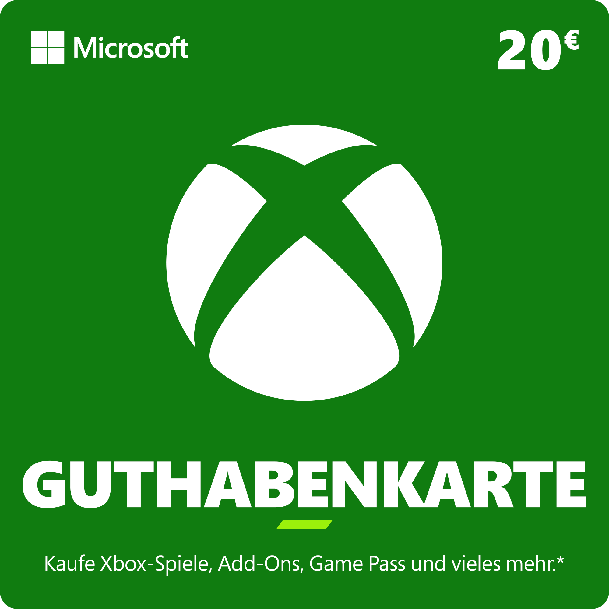 Xbox Guthabenkarte 20 EUR AT