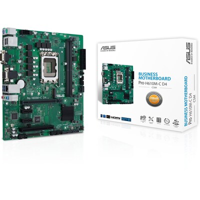 H610M H günstig Kaufen-ASUS PRIME H610M-C D4-CSM mATX Mainboard Sockel 1700 HDMI/DP/VGA. ASUS PRIME H610M-C D4-CSM mATX Mainboard Sockel 1700 HDMI/DP/VGA <![CDATA[• mATX Mainboard mit Sockel Intel 1700 für Intel Core 12. Generation-CPU • Intel H610-Chipsatz, Intel HD Graph