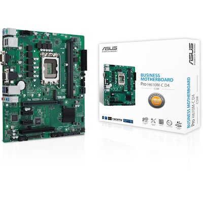 HDMI A günstig Kaufen-ASUS PRIME H610M-C D4-CSM mATX Mainboard Sockel 1700 HDMI/DP/VGA. ASUS PRIME H610M-C D4-CSM mATX Mainboard Sockel 1700 HDMI/DP/VGA <![CDATA[• mATX Mainboard mit Sockel Intel 1700 für Intel Core 12. Generation-CPU • Intel H610-Chipsatz, Intel HD Graph