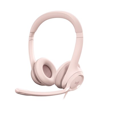 den Kopf günstig Kaufen-Logitech H390 Kabelgebundenes Beidseitiges Headset USB Rosé. Logitech H390 Kabelgebundenes Beidseitiges Headset USB Rosé <![CDATA[• Anwendungsbereich: Standard, Kopfbügel beidseitig • Kabelgebunden, Rosé • USB-A-Anschluss, PC/Notebook, W