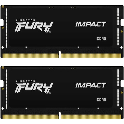 16G 32GB günstig Kaufen-32GB (2x16GB) KINGSTON FURY Impact DDR5-5600 CL40 RAM Gaming Notebooksp. Kit. 32GB (2x16GB) KINGSTON FURY Impact DDR5-5600 CL40 RAM Gaming Notebooksp. Kit <![CDATA[• 32 GB (RAM-Module: 2 Stück) • DDR 5-RAM 5600 MHz ECC • CAS Latency (CL) 40 • Ans