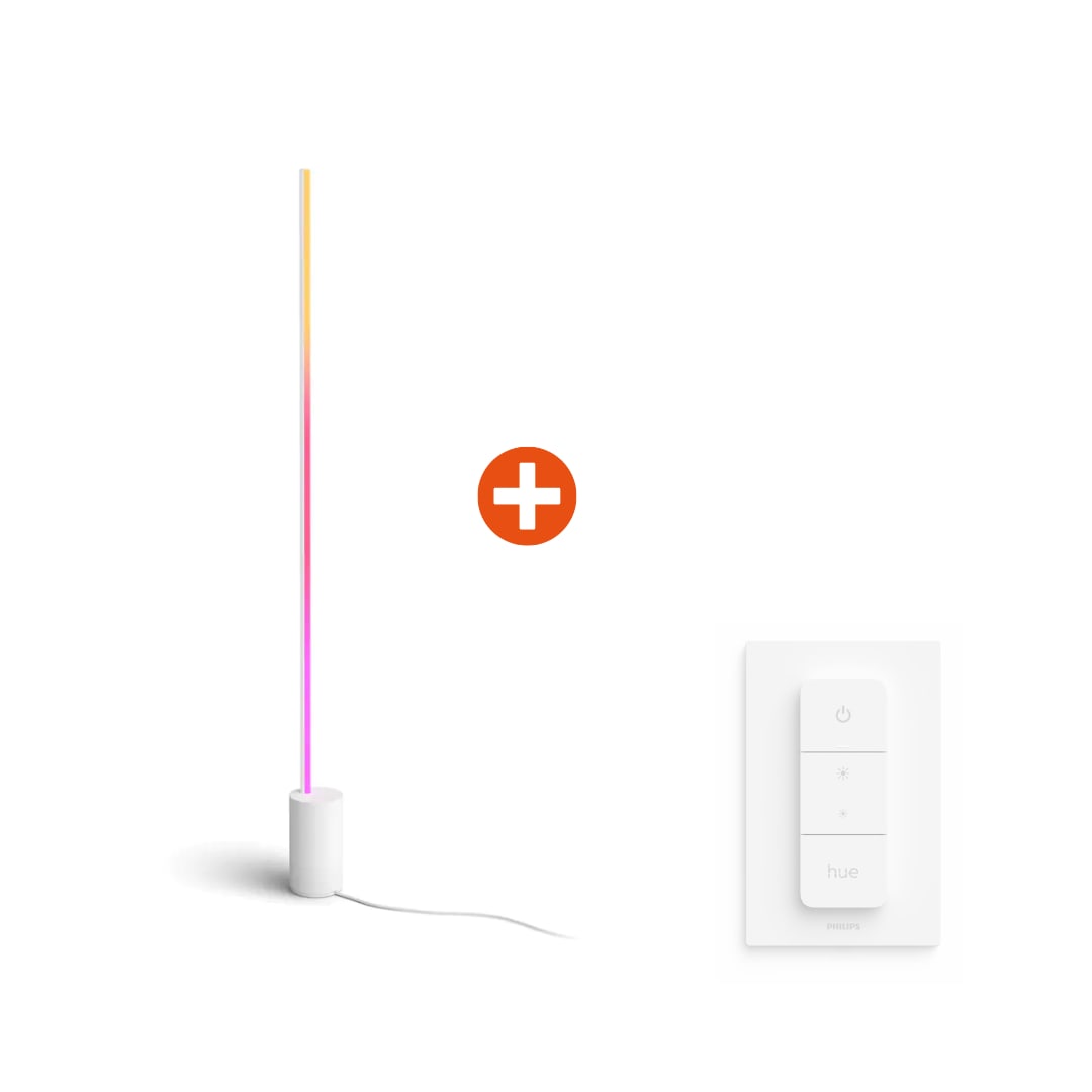 Philips Hue gradient Signe floor lamp - white and coloured light - white - Bild 6