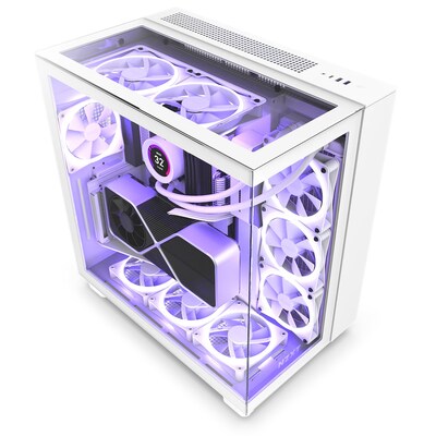 midi mit günstig Kaufen-NZXT H9 Elite White Midi Tower ATX Gaming Gehäuse weiß mit Glasfenster. NZXT H9 Elite White Midi Tower ATX Gaming Gehäuse weiß mit Glasfenster <![CDATA[• Midi Tower für ATX mit Seitenfenster, weiß • Antistaubfilter, Kabelmanageme