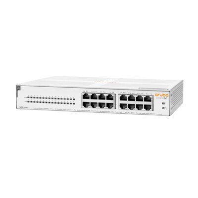 1000 W günstig Kaufen-HPE Aruba Instant On 1430 16G Class4 PoE 124W 16-Port unmanaged Switch. HPE Aruba Instant On 1430 16G Class4 PoE 124W 16-Port unmanaged Switch <![CDATA[• 16 PoE-Anschlüsse RJ-45 10/100/1000 der Klasse 4 • Switching-Leistung: 32 Gbps • Lüfterloses 