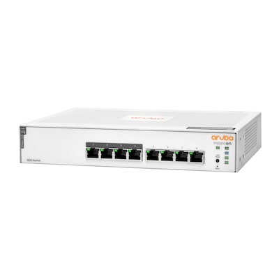 1000 F günstig Kaufen-HPE Aruba Instant On 1830 8G 4p Class4 PoE 65W 8-Port Smart Managed Switch. HPE Aruba Instant On 1830 8G 4p Class4 PoE 65W 8-Port Smart Managed Switch <![CDATA[• 8 PoE-Anschlüsse RJ-45 10/100/1000 der Klasse 4 • Switching-Leistung: 16 Gbit/s • Lüf