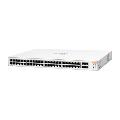 ST 1  günstig Kaufen-HPE Aruba Instant On 1830 48G 4SFP 48-Port Smart Managed Switch. HPE Aruba Instant On 1830 48G 4SFP 48-Port Smart Managed Switch <![CDATA[• 48 Anschlüsse RJ-45 10/100/1000, 4 GbE-Anschlüsse SFP 1 • Switching-Leistung: 104 Gbit/s • Lüfterloses Des