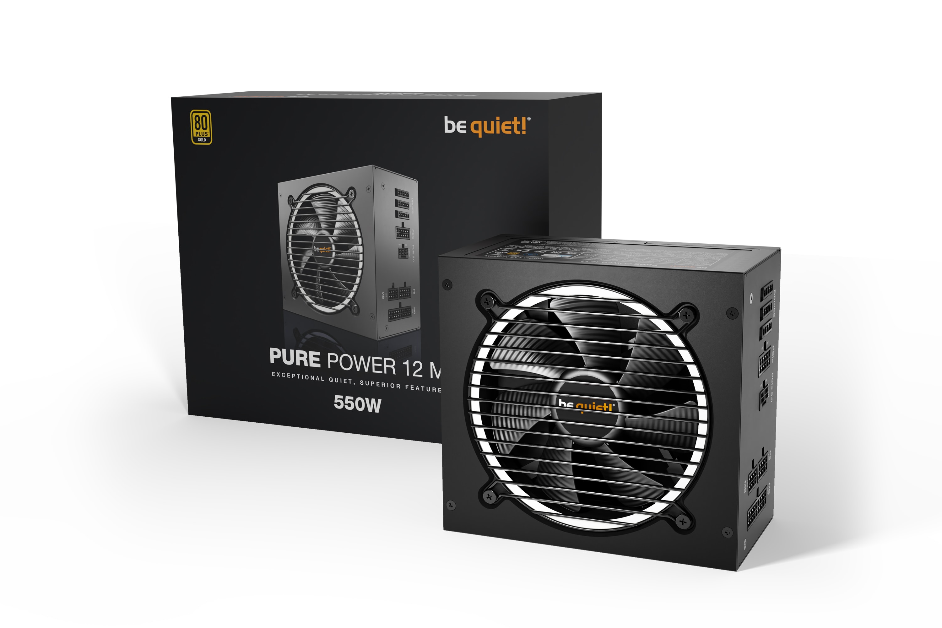 be quiet! Pure Power 12 M 550 Watt Netzteil 80+ Gold ATX 3.0 PCIe5.0 modular