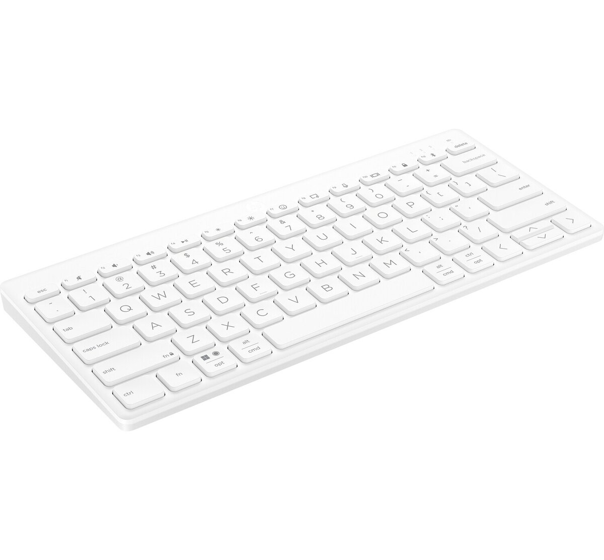 HP 350 Compact Multi-Device Kabellose Bluetooth Tastatur, wei&szlig;