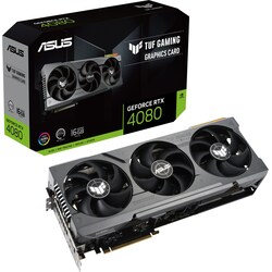 ASUS TUF GeForce RTX 4080 Gaming Grafikkarte, 16GB GDDR6X, 2xHDMI, 3xDP