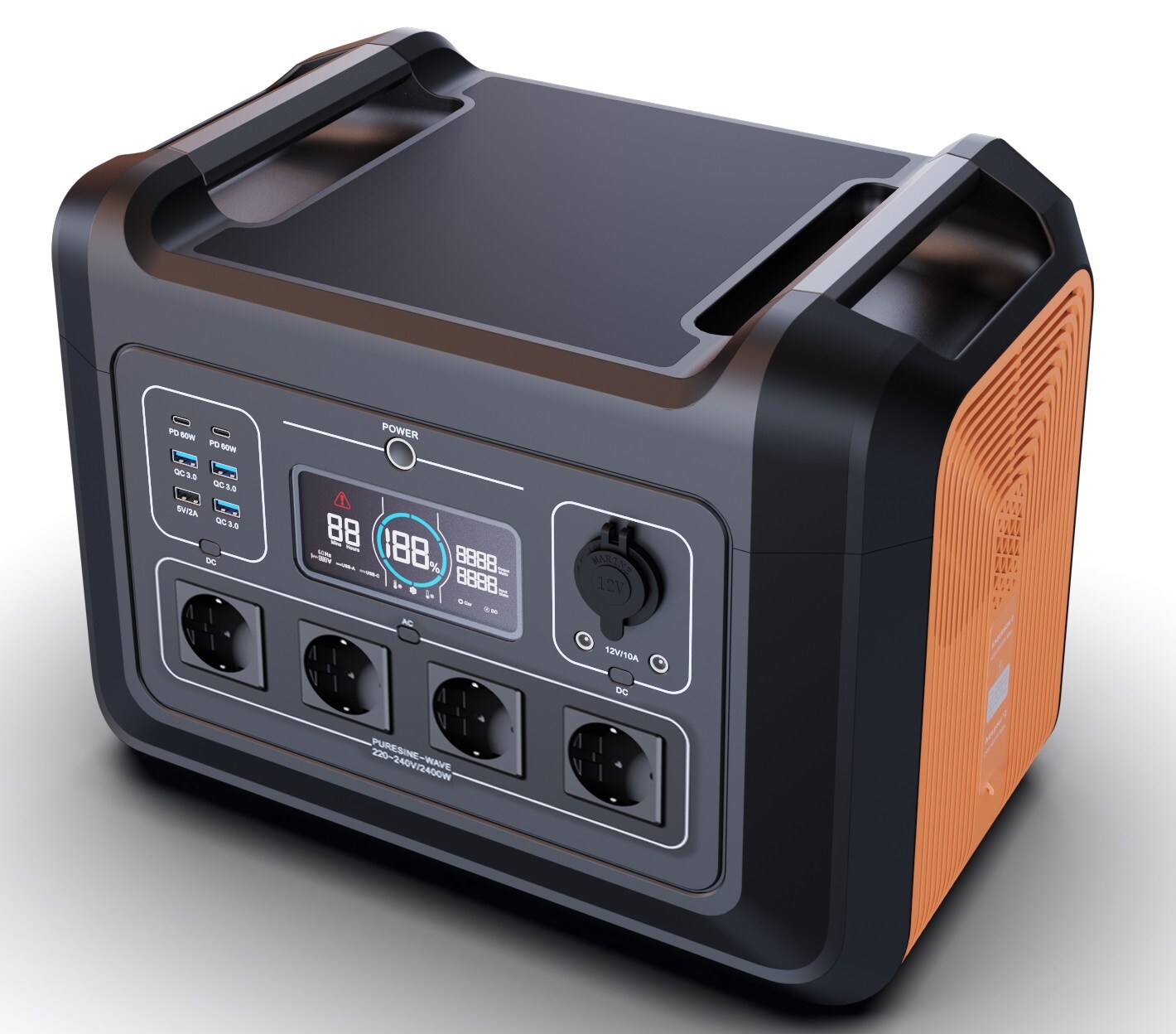 Hyrican Powerstation UPP-2400, 2400 Watt, portabler Solargenerator