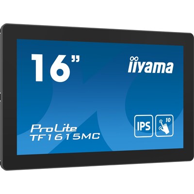 II F16 günstig Kaufen-iiyama ProLite TF1615MC-B1 39,5cm (15,6") FHD IPS Touch-LED-Monitor HDMI/VGA/DP. iiyama ProLite TF1615MC-B1 39,5cm (15,6") FHD IPS Touch-LED-Monitor HDMI/VGA/DP <![CDATA[• Energieeffizienzklasse: E • Größe: 39,5 cm (15,6 Zoll) 16:9, Auflösu