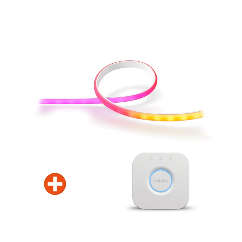 Philips Hue Gradient Ambience Lightstrip 2m Basis & Hue Bridge