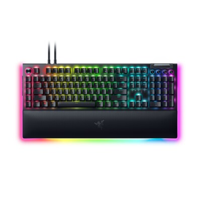 Pro Black günstig Kaufen-RAZER BlackWidow V4 Pro - Green Switch (Clicky) Mechanische Gaming-Tastatur. RAZER BlackWidow V4 Pro - Green Switch (Clicky) Mechanische Gaming-Tastatur <![CDATA[• Mechanische Razer™ Green Switches (Klickend) • Razer Chroma™ RGB • Multifunktiona