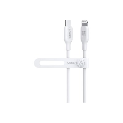 Anker USB günstig Kaufen-Anker 541 Eco-friendly Bio-TPU-Kabel USB-C zu Lightning 1,8m weiß. Anker 541 Eco-friendly Bio-TPU-Kabel USB-C zu Lightning 1,8m weiß <![CDATA[• Kabel-Kabel • Anschlüsse: Lightning und USB Typ C • Farbe: weiß, Länge: 1,8m • passend fü