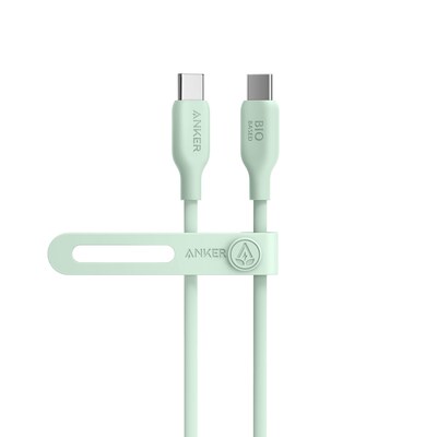 ANKER günstig Kaufen-Anker 543 Eco-friendly Bio-TPU-Kabel USB-C zu USB-C 0,9m grün. Anker 543 Eco-friendly Bio-TPU-Kabel USB-C zu USB-C 0,9m grün <![CDATA[• Kabel-Kabel • Anschlüsse: USB Typ C und USB Typ C • Farbe: grün, Länge: 0,9m • passend für: Strom