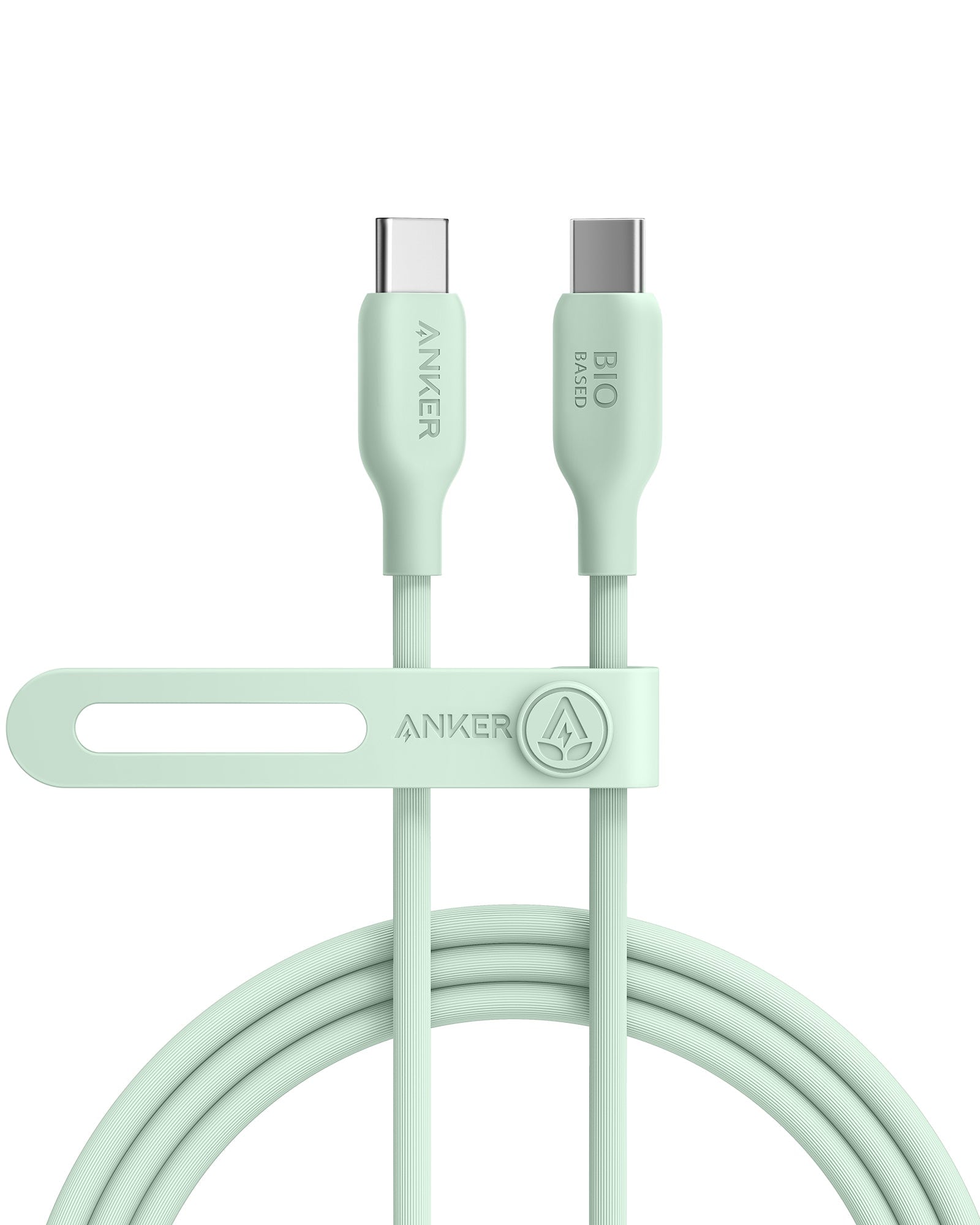 Anker 543 Eco-friendly Bio-TPU-Kabel USB-C zu USB-C 1,8m gr&uuml;n