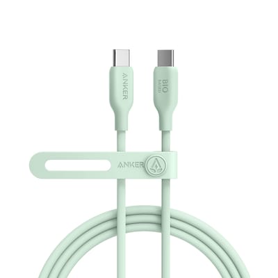 Anker  günstig Kaufen-Anker 543 Eco-friendly Bio-TPU-Kabel USB-C zu USB-C 1,8m grün. Anker 543 Eco-friendly Bio-TPU-Kabel USB-C zu USB-C 1,8m grün <![CDATA[• Kabel-Kabel • Anschlüsse: USB Typ C und USB Typ C • Farbe: grün, Länge: 1,8m]]>. 