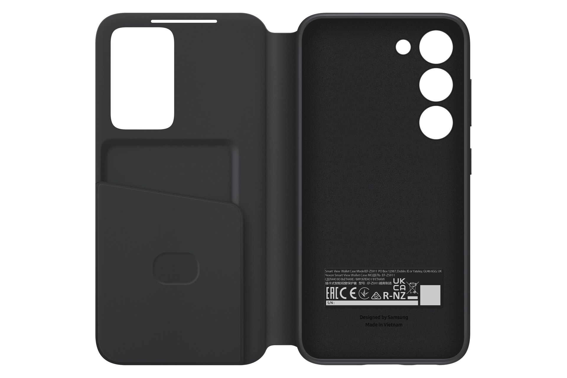 Samsung Smart View Wallet Case EF-ZS911 f&uuml;r Galaxy S23 Schwarz