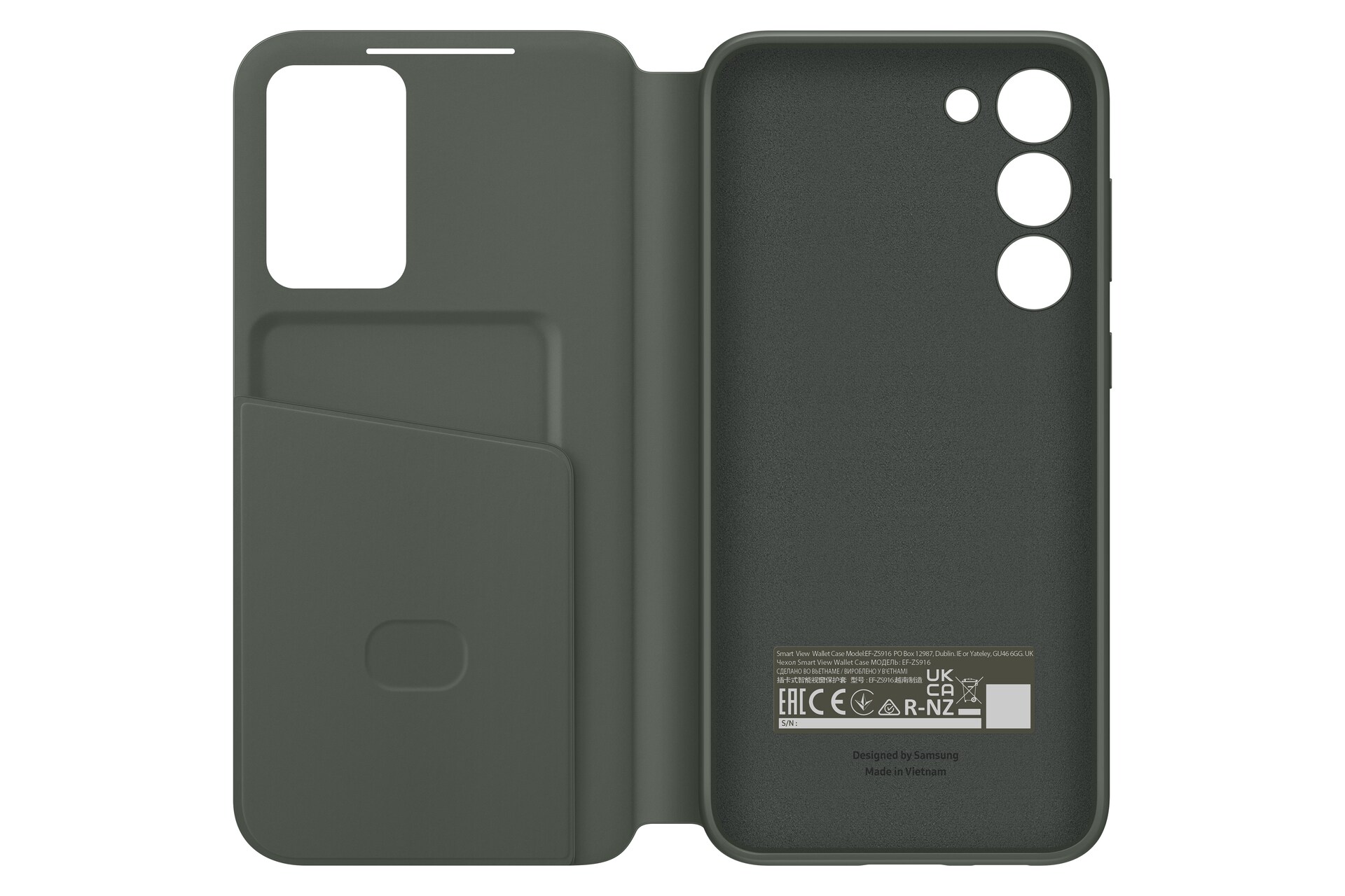 Samsung Smart View Wallet Case EF-ZS916 f&uuml;r Galaxy S23+ Gr&uuml;n