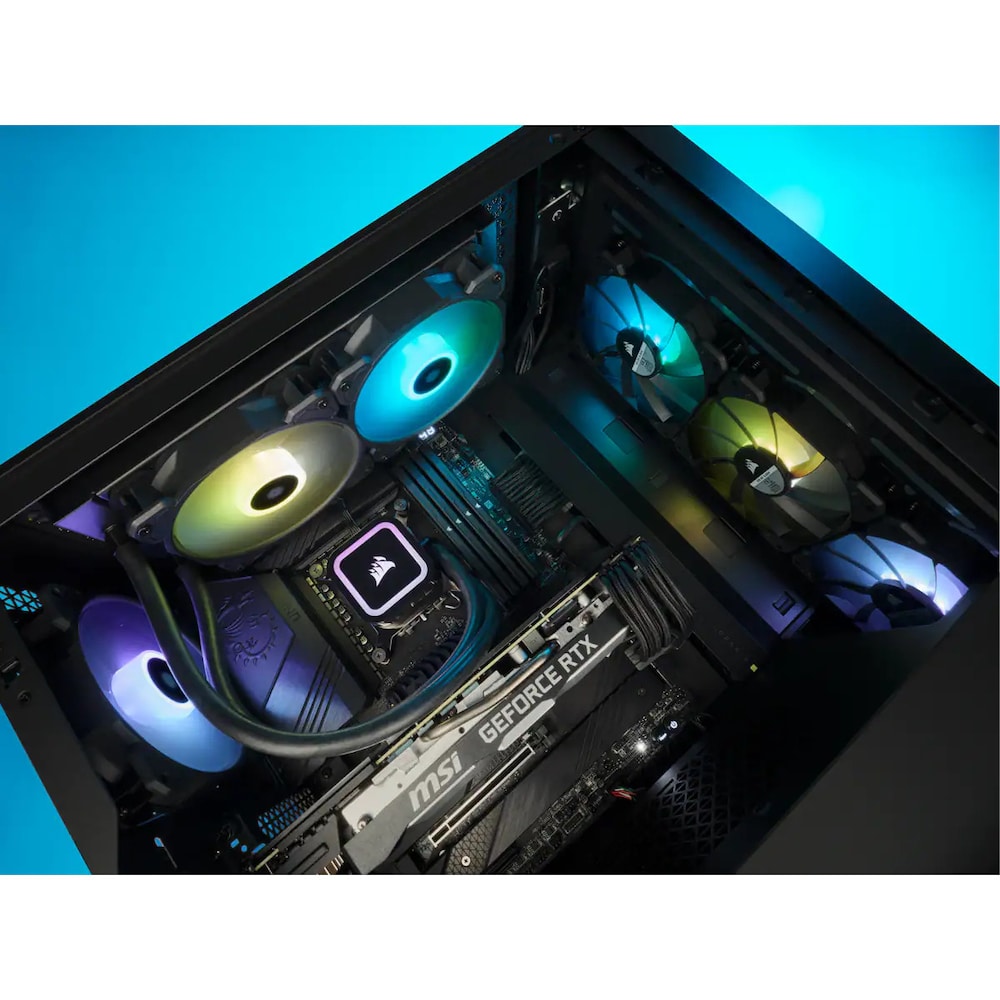 Corsair ICUE H100x RGB ELITE Wasserkühlung Intel und AMD CPU