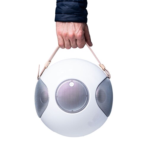 UB+ Alphorn S2 Design-Bluetooth-Lautsprecher mit Akku und Standfuß Weiß