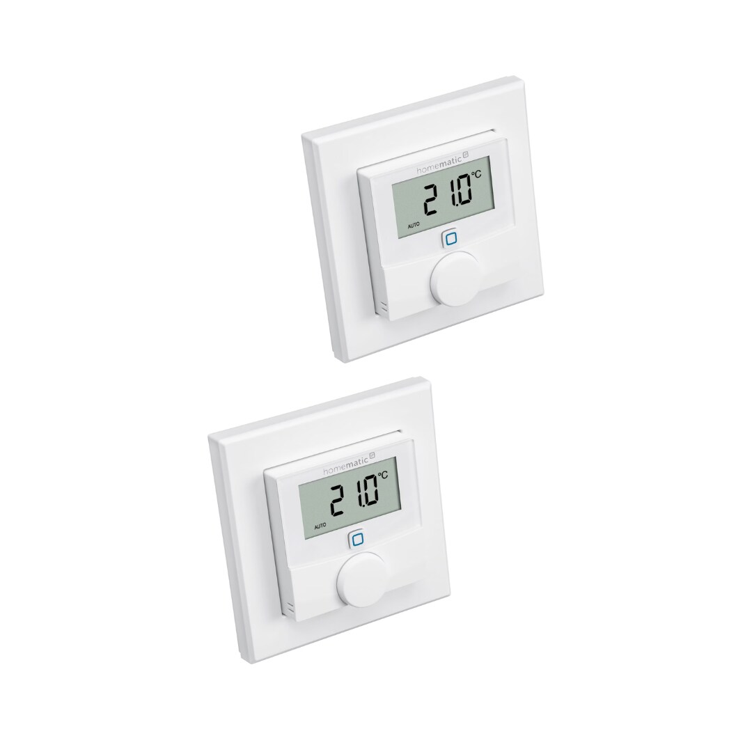 Homematic IP Wandthermostat mit Luftfeuchtigkeitssensor HmIP-WTH-1, 2er Pack