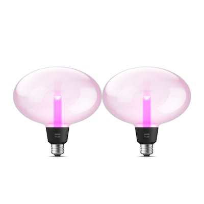 Typ E27 günstig Kaufen-Philips Hue White & Col. Amb. Lightguide Ellipse 500l 6,5W, 2er Pack. Philips Hue White & Col. Amb. Lightguide Ellipse 500l 6,5W, 2er Pack <![CDATA[• Austauschtype: LED-Lampe / Sockel: E27 / Lichtfarbe: RGBW • Energieeffizienzklasse: G • Lei