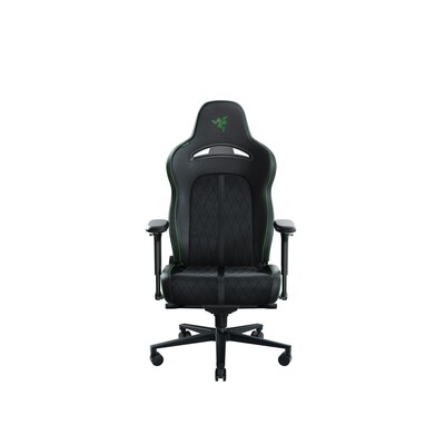 RAZER ENKI Pro Schwarz/ Grün - Premium-Gaming-Stuhl mit Alcantara®-Leder