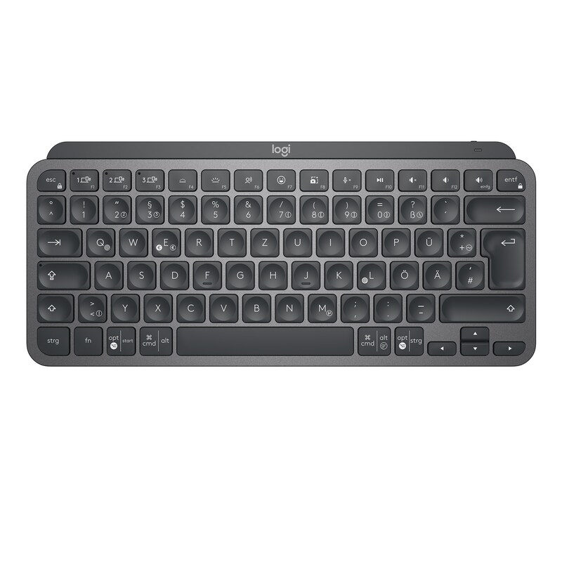 Logitech MX Keys Mini Kabellose Tastatur Graphite US Int. Layout