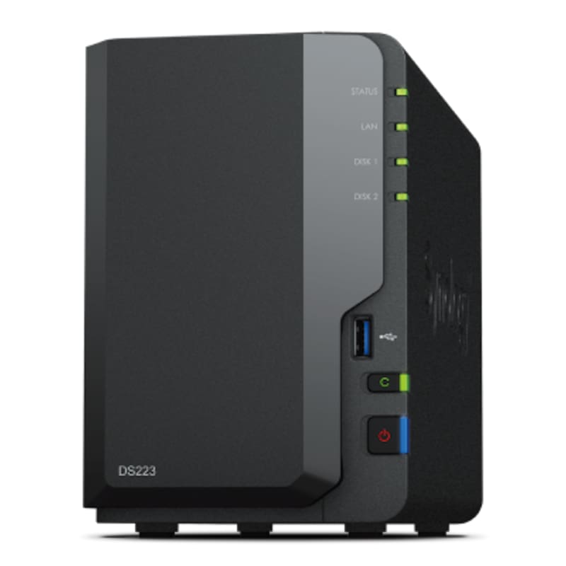 Station und günstig Kaufen-Synology Diskstation DS223 NAS System 2-Bay. Synology Diskstation DS223 NAS System 2-Bay <![CDATA[• 1,70 GHz Realtek RTD1619B 4-Kern-Prozessor • 2GB DDR4 RAM • 2x 2,5