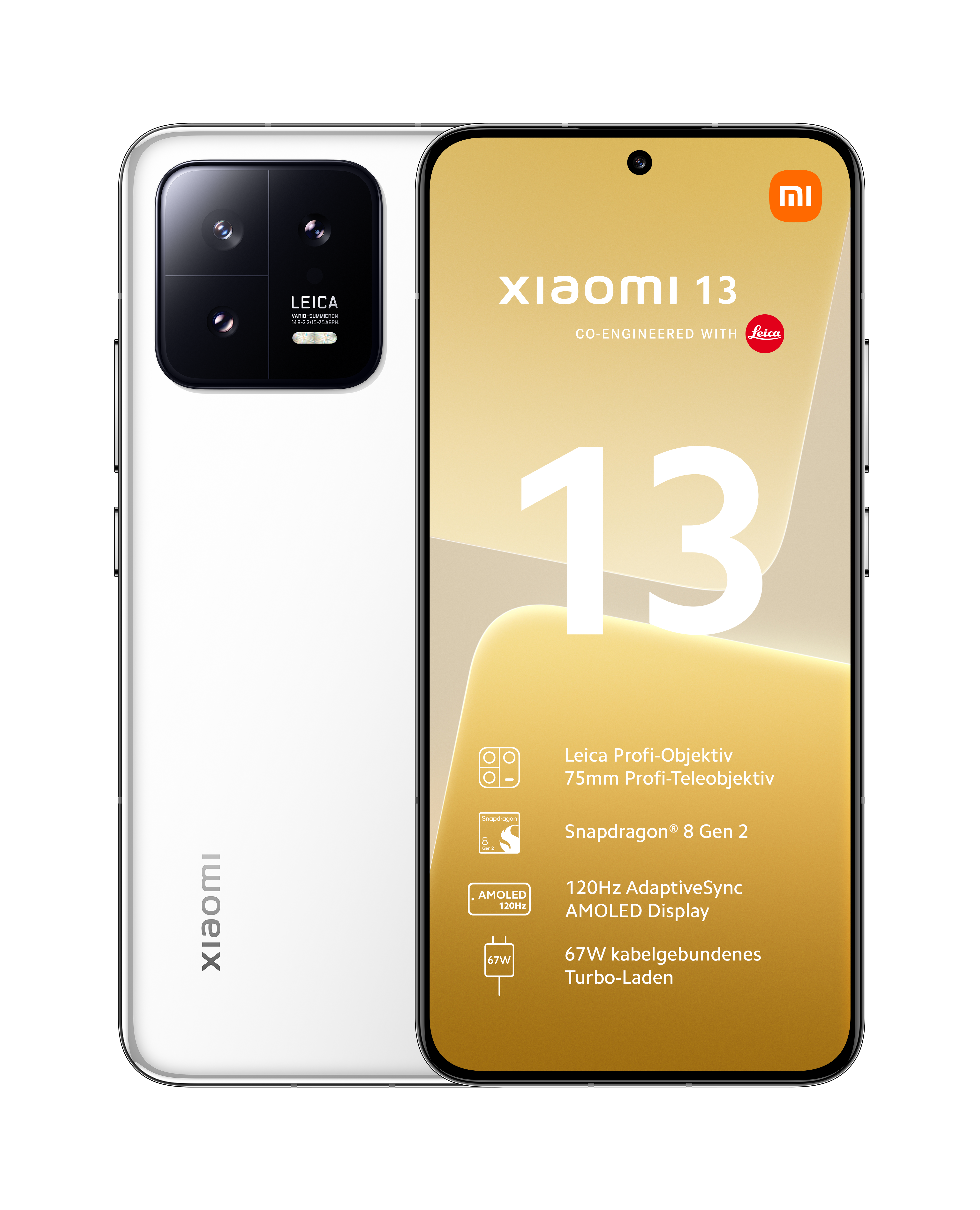 Xiaomi 13 Smartphone + Kopfhörer, 12+256GB Handy ohne Vertrag, 120Hz  AdaptiveSync AMOLED Display, Snapdragon 8 Gen 2, Leica Profi-Objektiv,  4500mAh, 67W Turboladen, Black (DE Version+2 Jahre Garantie) : :  Elektronik & Foto