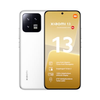 mm mit  günstig Kaufen-Xiaomi 13 5G 8/256GB Dual-SIM Smartphone white EU. Xiaomi 13 5G 8/256GB Dual-SIM Smartphone white EU <![CDATA[• Farbe: weiß • 3,19 GHz Qualcomm Snapdragon 8 Gen 2 Octa-Core-Prozessor • 54 Megapixel Hauptkamera mit optischer Bildstabilisierung • 1