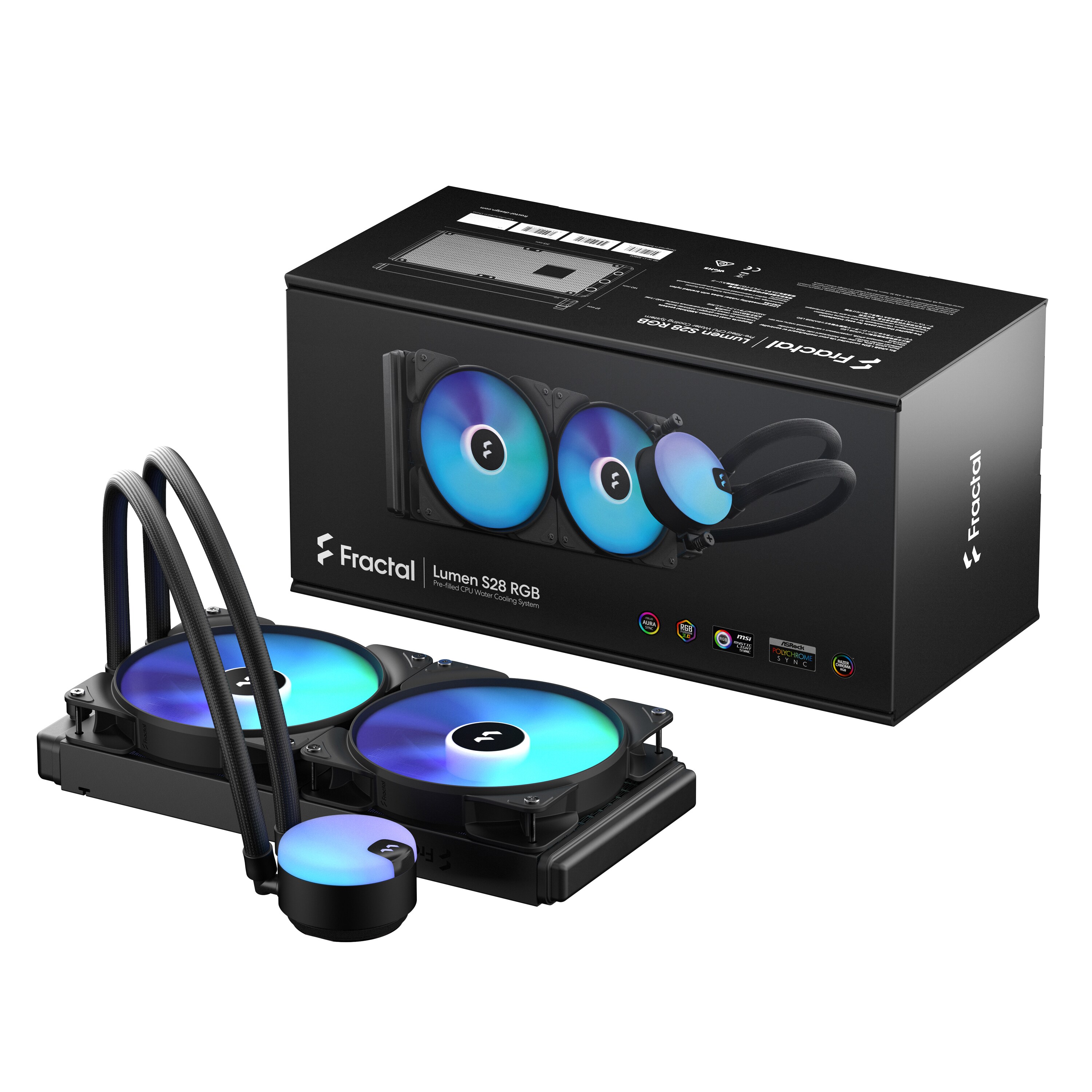 Fractal Design Lumen S28 V2 RGB CPU Komplett-Wasserk&uuml;hlung