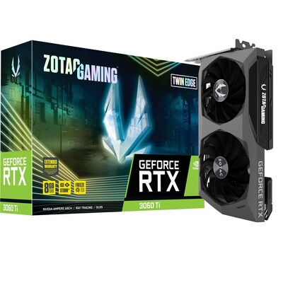 ZOTAC GAMING GeForce RTX 3060Ti Twin Edge 8GB GDDR6X Grafikkarte 3xDP/HDMI
