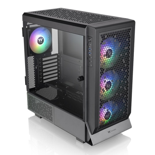 Thermaltake Ceres 500 TG ARGB Mid Tower Geh&auml;use Seitenfenster schwarz