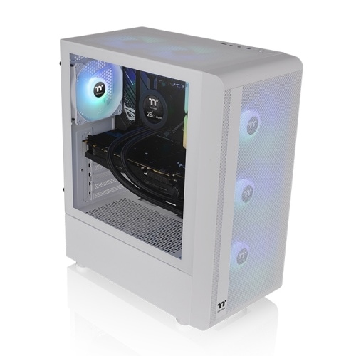 Thermaltake S200 TG ARGB Mid Tower ATX Geh&auml;use Sichtfenster wei&szlig;