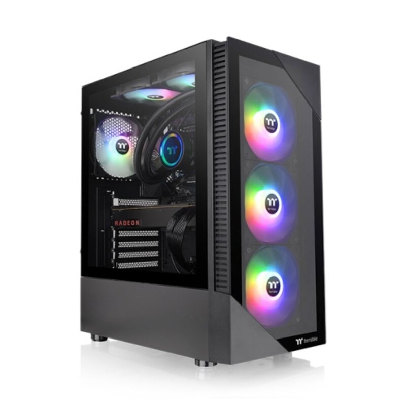 Thermaltake View 200 TG ARGB Mid Tower ATX Gehäuse Sichtfenster schwarz