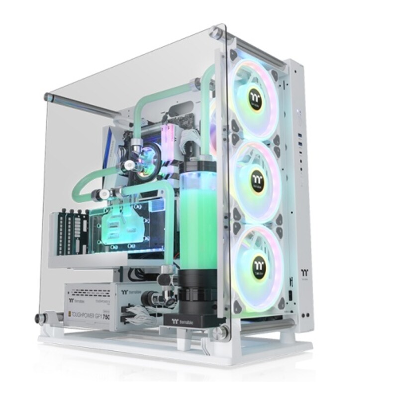 Thermaltake Core P3 TG Pro Mid Tower ATX Gehäuse Sichtfenster weiß