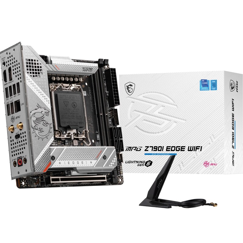 MSI MPG Z790I EDGE WIFI ITX Mainboard Sockel 1700 M.2/WIFI/BT/LAN/HDMI/USB-C