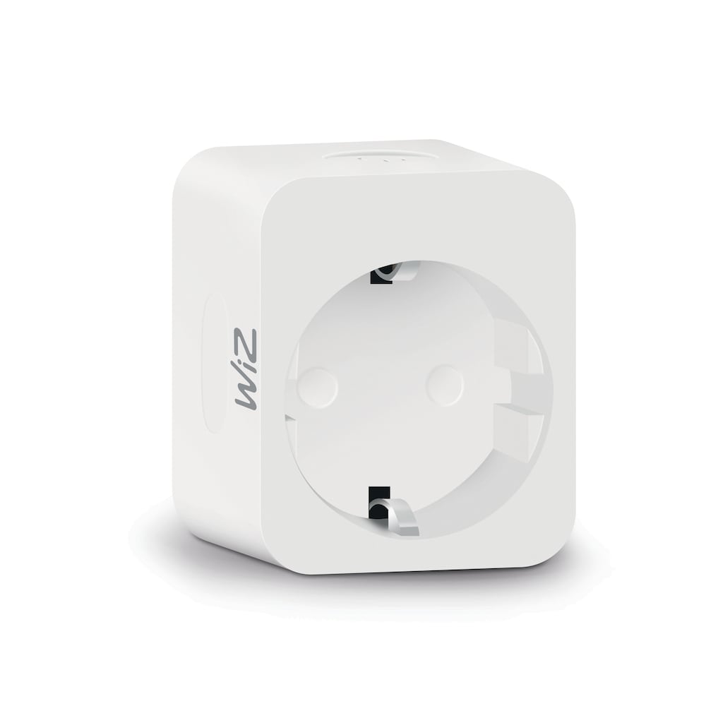 WiZ Smart Plug powermeter Type-F Steckdose weiß, 2er Pack