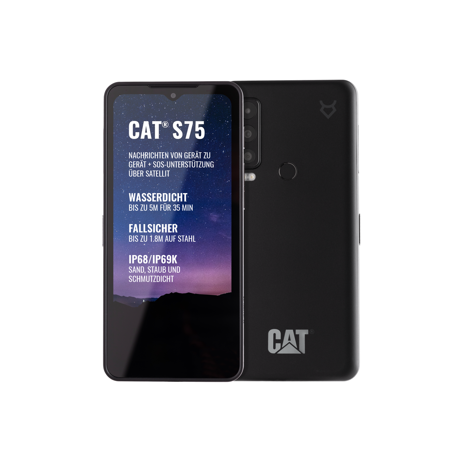 CAT S75 5G Dual-SIM Outdoor Android 12.0 6/128GB Smartphone schwarz