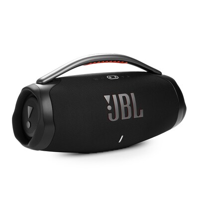 pre war günstig Kaufen-JBL Boombox3 WiFi+AirPlay Bluethooth Lautsprecher spritzgeschützt schwarz. JBL Boombox3 WiFi+AirPlay Bluethooth Lautsprecher spritzgeschützt schwarz <![CDATA[• portabler Bluetooth-Lautsprecher • Wasser- und staubgeschützt • HD-Sound und 3