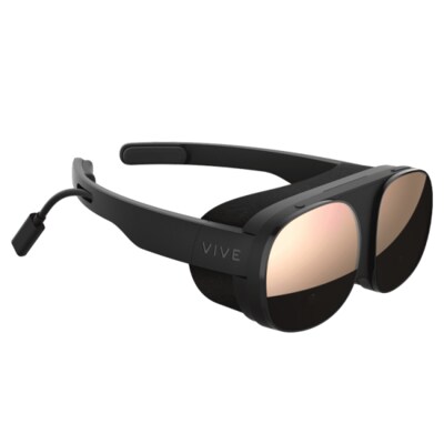 VIVE günstig Kaufen-VIVE Flow VR Brille Schwarz. VIVE Flow VR Brille Schwarz <![CDATA[• Kompakte Größe und geringes Gewicht. Faltbar und wie eine Brille. • Einfach zu transportieren • Konnektivität: USB-C, Wi-Fi, Bluetooth 5.0 • 2x Kameras für Inside-Out-Headset 