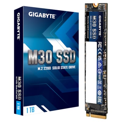 FRITZ!CARD günstig Kaufen-GIGABYTE AORUS M30 NVMe SSD 512 GB M.2 2280 PCIe 3.0. GIGABYTE AORUS M30 NVMe SSD 512 GB M.2 2280 PCIe 3.0 <![CDATA[• 1 TB - 2,25 mm Bauhöhe • M.2 2280 Card, PCIe 3.0 • Maximale Lese-/Schreibgeschwindigkeit: 3500 MB/s / 2600 MB/s • Flash-Speicher