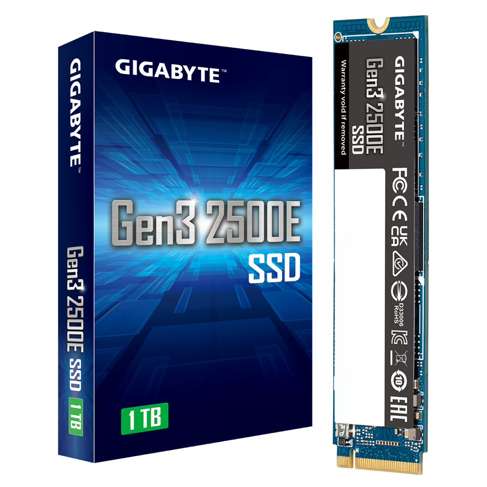 GIGABYTE NVMe PCIe 3th Gen 2500E SSD 500GB